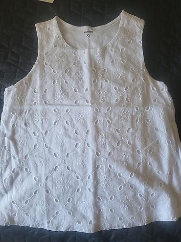 Qadınlar üçün ağ sansız bluz/top - Ölçü: XS (etiketdə “WOMEN XS” qeyd lalafo.az -da Qadınlar üçün ağ sansız bluz/top - Ölçü: XS (etiketdə “WOMEN XS” qeyd