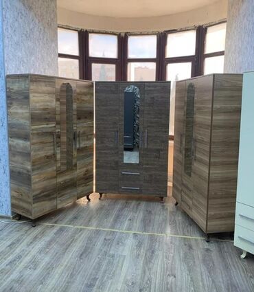 Dolablar: Yeni, Açılan, 3 qapılı Düz dolab, Qarderob, paltar dolabı, Azərbaycan — 14