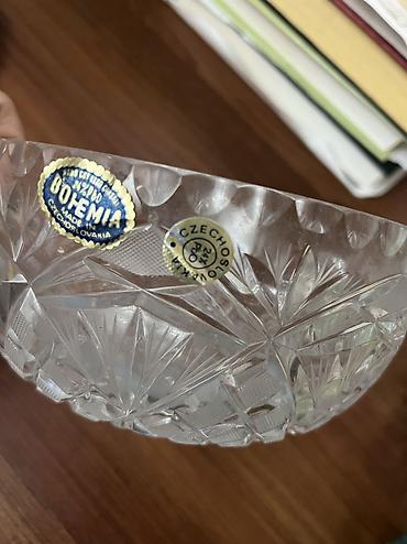 xrusta: Xrustal bogema konfet qabları cütü-70 manat. təzədir — 4