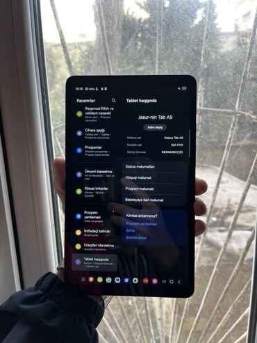 tab 3: Samsung Galaxy Tab A9 planşet Model: SM-X110 Rəng: Tünd mavi Korpus