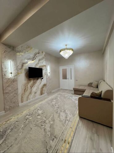 сдаю 2х комнатную квартиру бишкек тунгуче: 1 комната, 43 м², Элитка, 2 этаж, Евроремонт