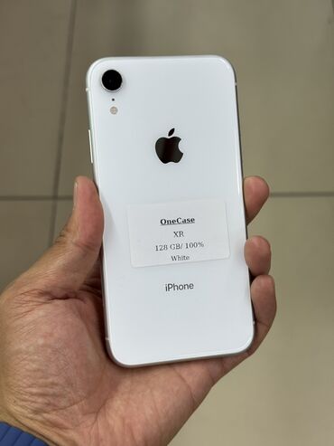 рассрочка айфон х: IPhone Xr, Колдонулган, 128 ГБ, Ак, Коргоочу айнек, Каптама, Бөлүп төлөө менен, 100 %