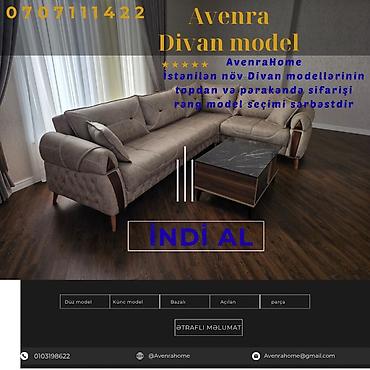 Sifarişlə mebel: Divan, Qonaq otağı üçün, Parça, Bazalı, Açılan, Kitab — 8