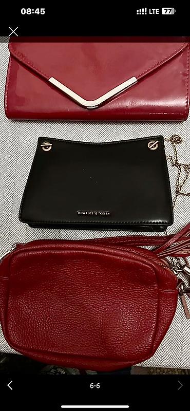 Классические сумки: Сумка Charles & Keith, черная, компактного формата через плечо. - — 14