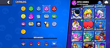 Другие игры и приставки: Аккаунт Brawl Stars - 37 из 99 бойцов открыто. Топ по трофеям на — 8