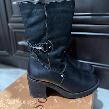 Ботинки и ботильоны: Распродажа женской обуви, черный цвет. 1) Ботильоны на устойчивом — 2
