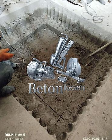Beton işləri: Beton kəsmə və karot xidməti. Xidmətə beton, dəmir-beton və digər — 20