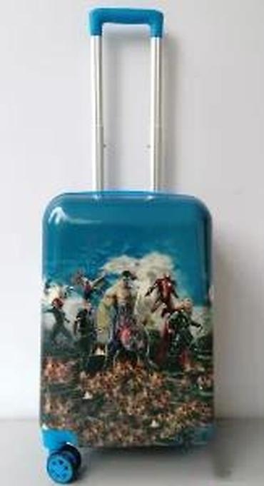 Rančevi, torbe i koferi: Dečji set kofera sa superherojskom tematikom (2 kom) - Dizajn: tvrde — 15