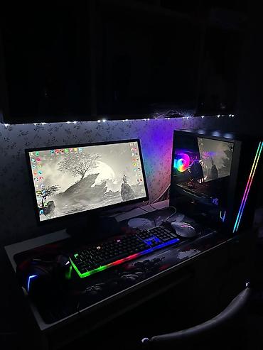 Masaüstü kompüterlər və iş stansiyaları: Gaming stolüstü kompüter komplekti Tərkibi: - Sistem bloku: şüşə — 1