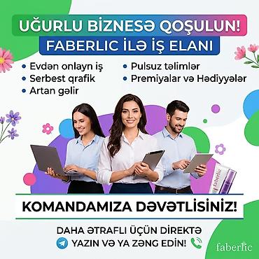 kosmetoloji carpayı: Faberlic ilə onlayn iş imkanı - Evdən onlayn iş - Serbest qrafik - — 1