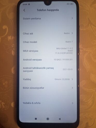 Xiaomi: Xiaomi Redmi 7, 32 GB, rəng - Qara