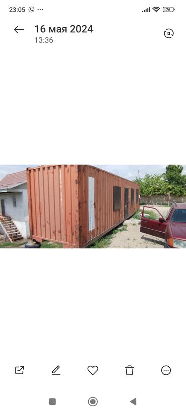 продать контейнер: 40 т для стройки готовый домик