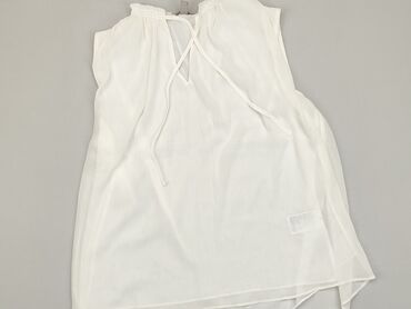 białe bluzki bez ramion: Bluzka Damska, H&M, M, stan - Idealny