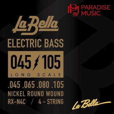 bas gitara: LA BELLA elektro bass gitara üçün simlər. Simli alətlər üçün Amerika