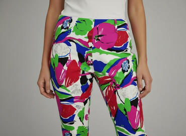 spódnice z wysokim stanem rozkloszowane: Lola, Material trousers for women, size M (EU 38)