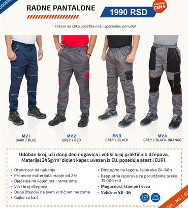 pandora mindjuse srca: Radne pantalone Nudimo odgovarajuća rešenja za radnu odeću za