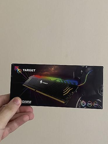 komputer setup: TARGET DDR4 RAM – 16GB (1x16GB) 3200 MHz, RGB, DIMM - Növ: DDR4 — 5
