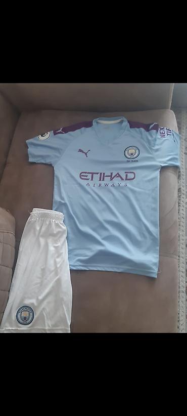 Kişi geyimləri: Manchester City futbol forması dəsti Razmer 176 - Rəng: açıq mavi — 1