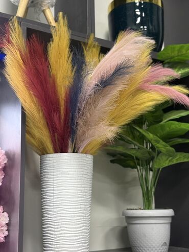 Süni güllər: Süni asma yaşıl bitki bəzəyi - Material: yüksək keyfiyyətli plastik — 30