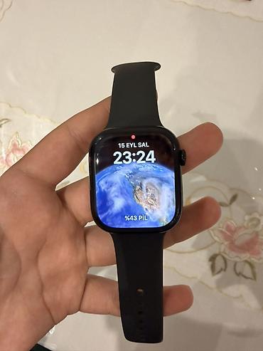 Smart saatlar: Apple watch 10 46 mm ela veziyyetdedir 97 pil.Zaretka ela saxlayir — 4