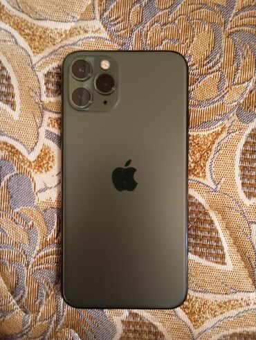Apple iPhone: IPhone 11 Pro, Б/у, 256 ГБ, Matte Midnight Green, Чехол, 78 %