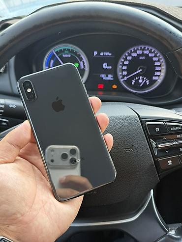 IPhone X, Б/у, 256 ГБ, Space Gray, Защитное стекло, Чехол, 81 %