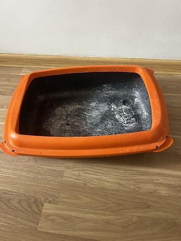 Зоотовары: Məhsul: Açıq tip pişik tualeti (kum qabı) - Material: Bərk plastik - — 2