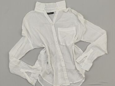 białe bluzki z tiulowymi rękawami: Bluzka Damska, S, stan - Bardzo dobry