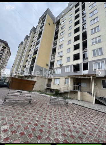 квартир токмок: 2 бөлмө, 71 кв. м, Элитка, 3 кабат, Евроремонт