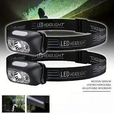 Lov i ribolov: USB punjive čeone lampe sa senzorom pokreta MACROCOSM T-B3. CENA JE ZA — 13