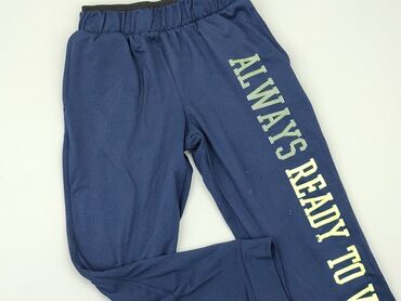 spodnie dresowe szerokie nogawki: Sweatpants, Destination, 9 years, 128/134, condition - Good