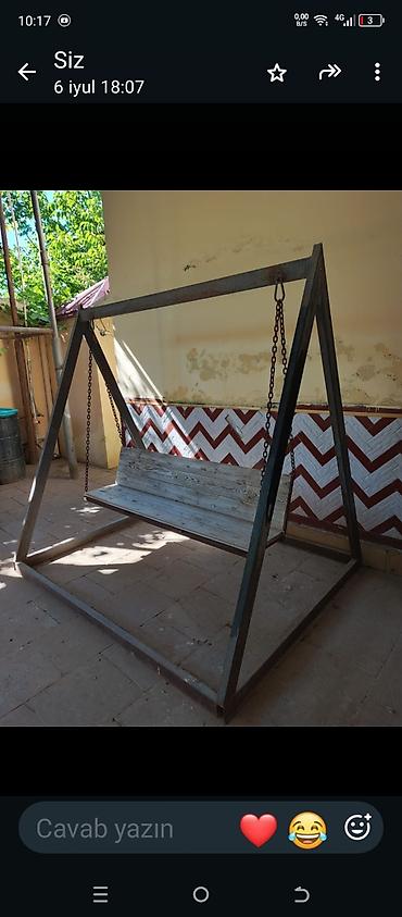 yardimli sekilleri: İşlənmiş, Skamya-yelləncəl, Zontiksiz, Metal — 2