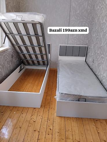 divar yataq: Bazalı tək nəfərlik çarpayı - Ölçü: tək nəfərlik (standart teke — 1