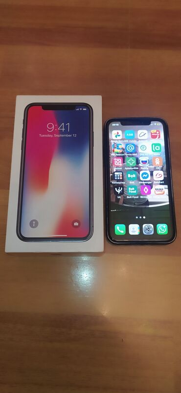 IPhone X, 64 ГБ, Черный, Face ID