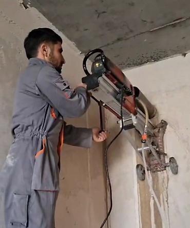 Beton işləri: Beton və daş materiallarda dəqiq deşik açma xidməti - Diamant karot — 6
