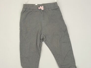 spodnie dresowe na szczupłego chłopca: Sweatpants, C&A, 12-18 months, condition - Good
