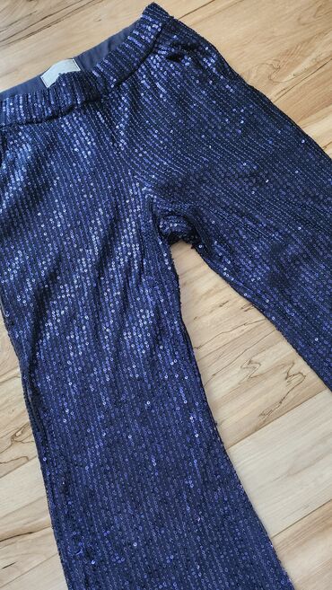 muzicka vrteska za krevetac: Beba Kids, Flared trousers, 134-140, color - Blue