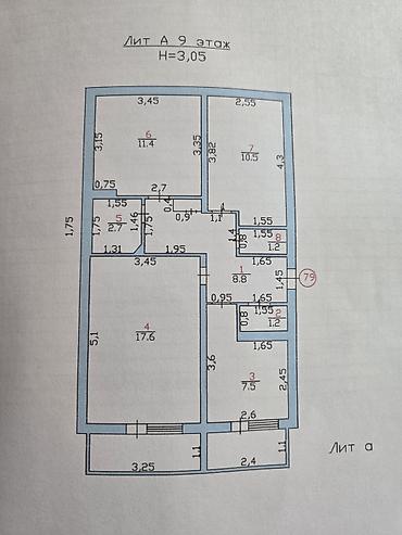Продажа квартир: 3 комнаты, 68 м², Нижний Джал (Джал-23) 106 серия улучшенная, 9 этаж, Косметический ремонт — 14