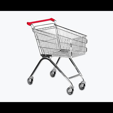 səbət satisi: Market Arabası 75L – Böyük Tutumlu Alış-veriş Arabası 75 litr həcmli — 1