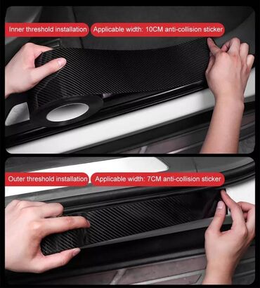 Auto oprema: 3M Carbon Fiber Auto zastitna traka Zaštitna traka na vratima — 5