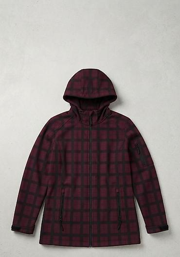 Верхняя одежда: Qadınlar üçün kapüşonlu softshell gödəkçə - Rəng və naxış: tünd bordo — 2