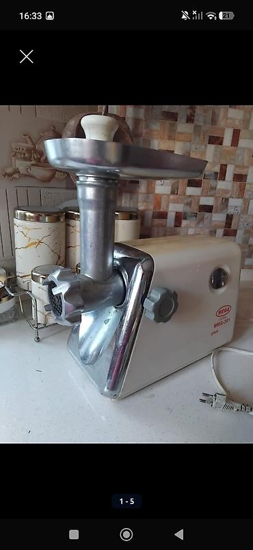 ət maşini: Ət çəkən maşın Mega, 1800 Vt, Reverssiz, İşlənmiş — 1