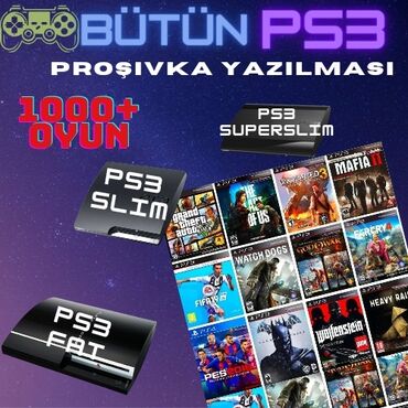 ps3 oyunlari 2013: Playstation 3 (PS3) proşivkasi. Proşivka unvanda edilir, harasa