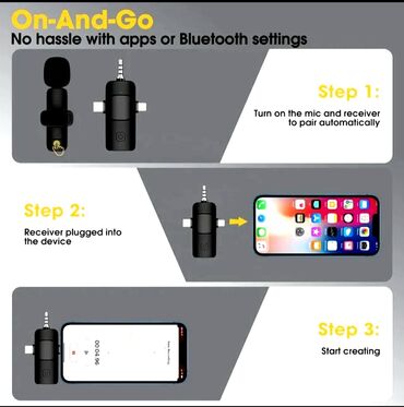 Mikrofonlar: Yeni Simsiz (Bluetooth) Mikrofon Ünvandan götürmə — 7
