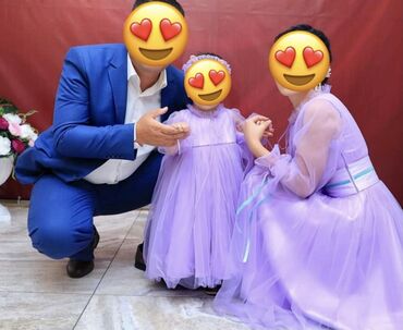 платья мама и дочка бишкек в Кыргызстан | Платья: M (EU 38), цвет - Фиолетовый, Вечернее