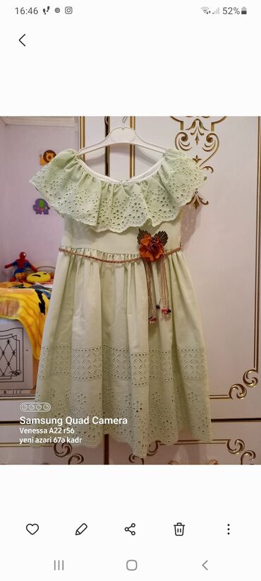 bellakt 1 qiymeti: Детское платье цвет - Зеленый