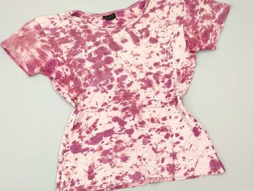 spódniczka w kratkę różowa: T-shirt, L, stan - Dobry