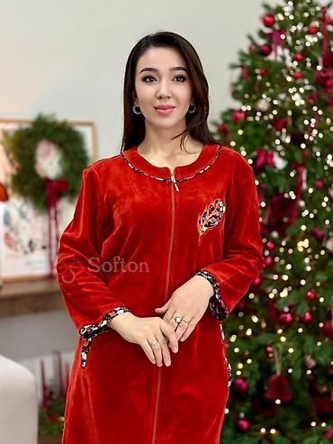 Халаты: Домашнее платье-халат Softon - Материал: мягкий велюр, приятный к — 11