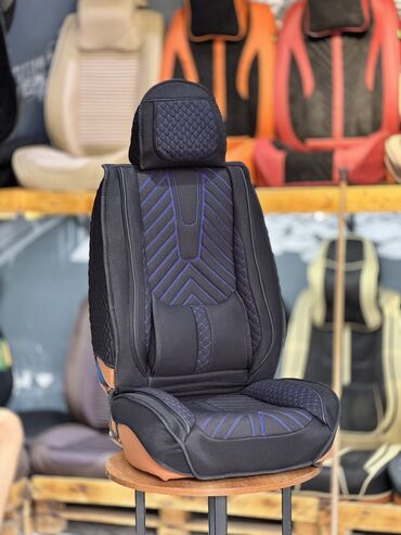 Чехлы и накидки на сиденья: Чехлы Тканевые, С подушкой, цвет - Черный, Новый, Бесплатная доставка, Платная доставка, Самовывоз — 10