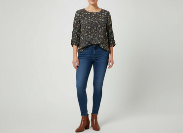 bluzki z koronką plus size: Жіноча блуза, розмір 2XL